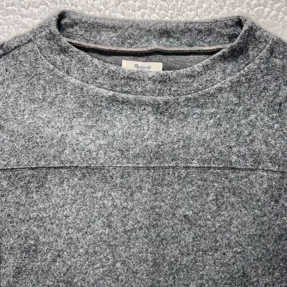 Madewell Manuscript Dress Women’s M Gray Wool Blend Pocket Modern Minimalist - Picture 2 of 11